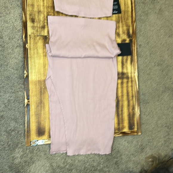 Lulu’s set for life, blush, pink, red body con, two piece dress NWT small - Picture 3 of 9
